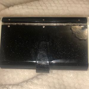 Edie Parker Black Glow In Dark Clutch